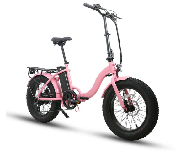 Pink electric bike